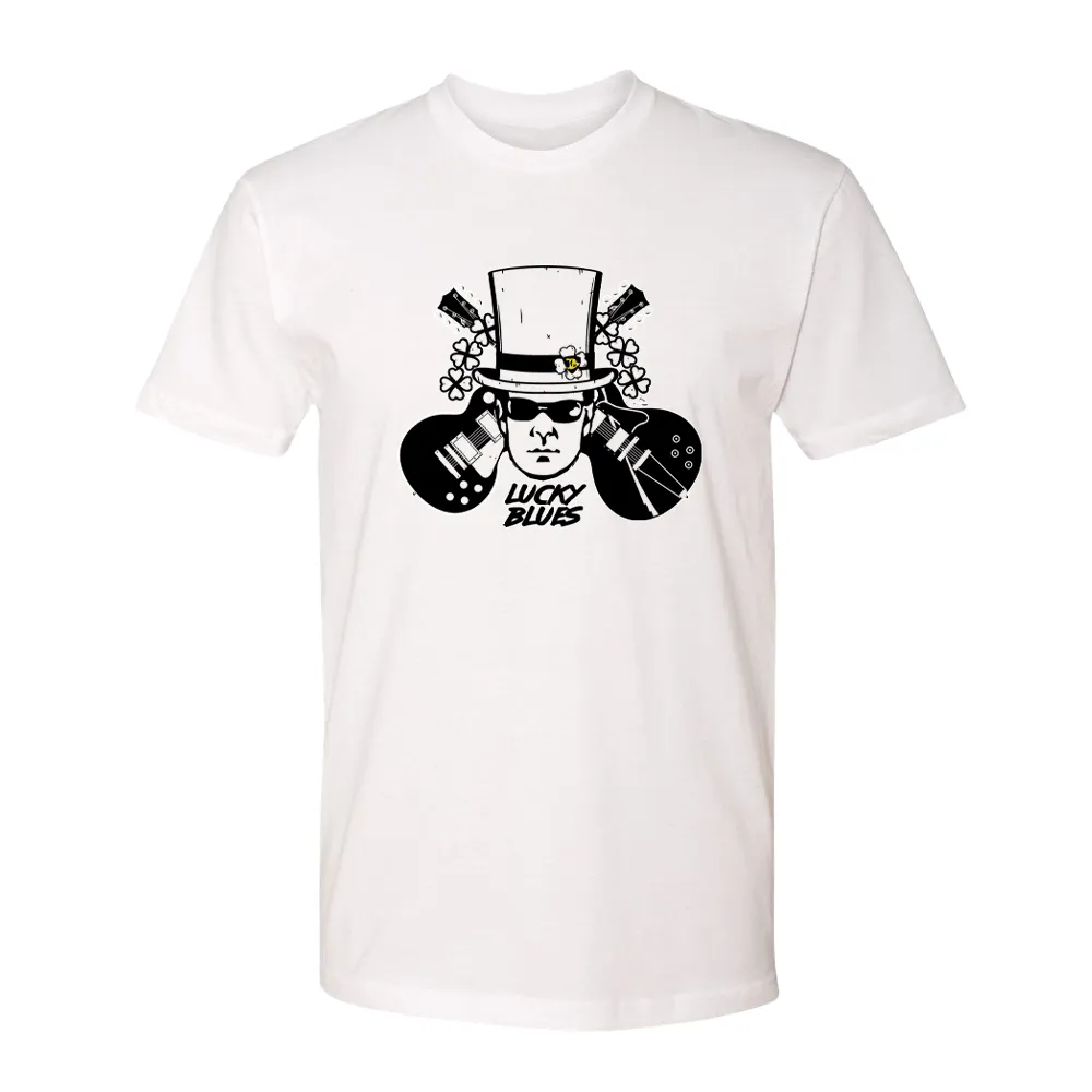 Lucky Blues Top Hat T-Shirt (Unisex)