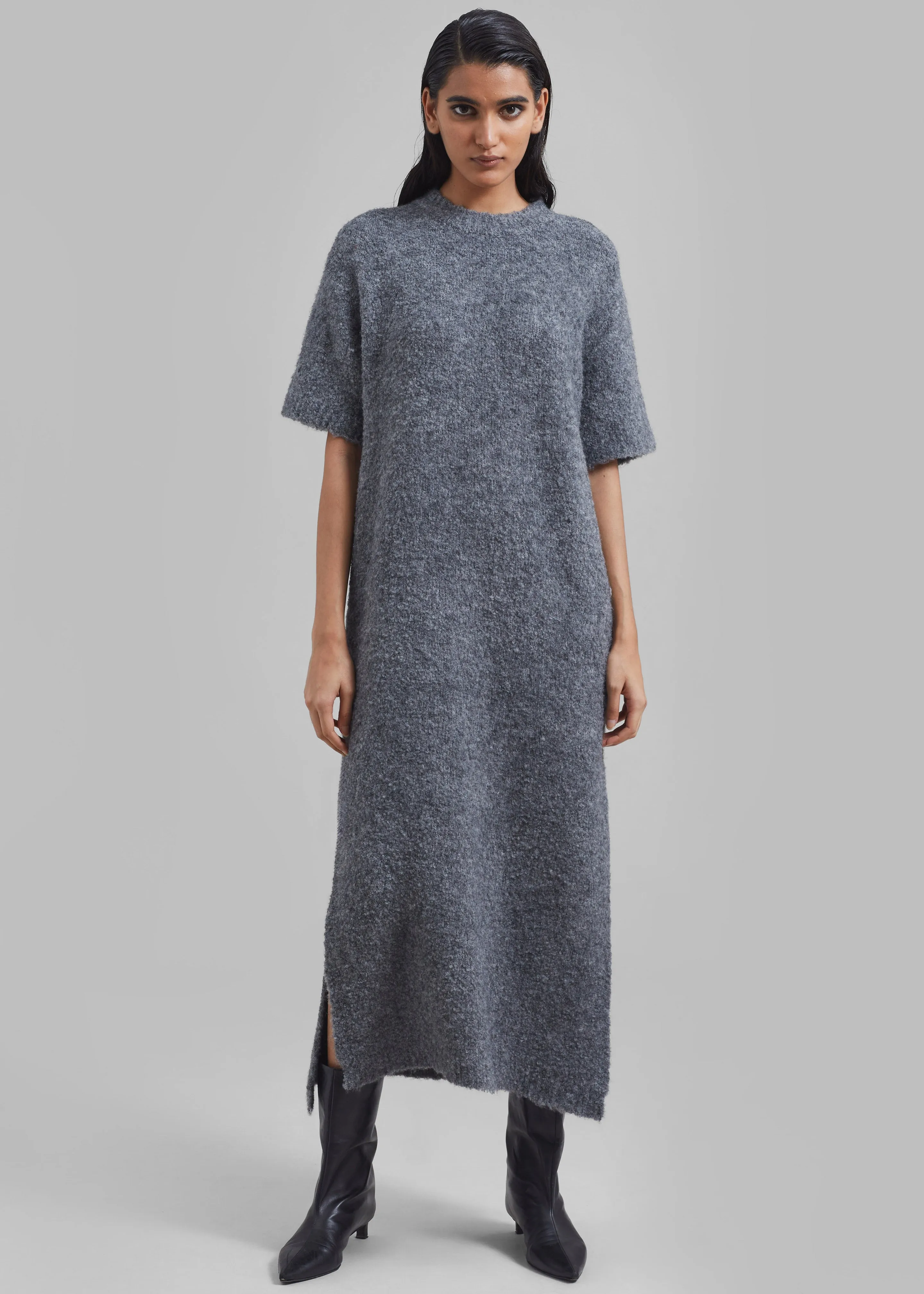 Luz Knit Dress - Grey