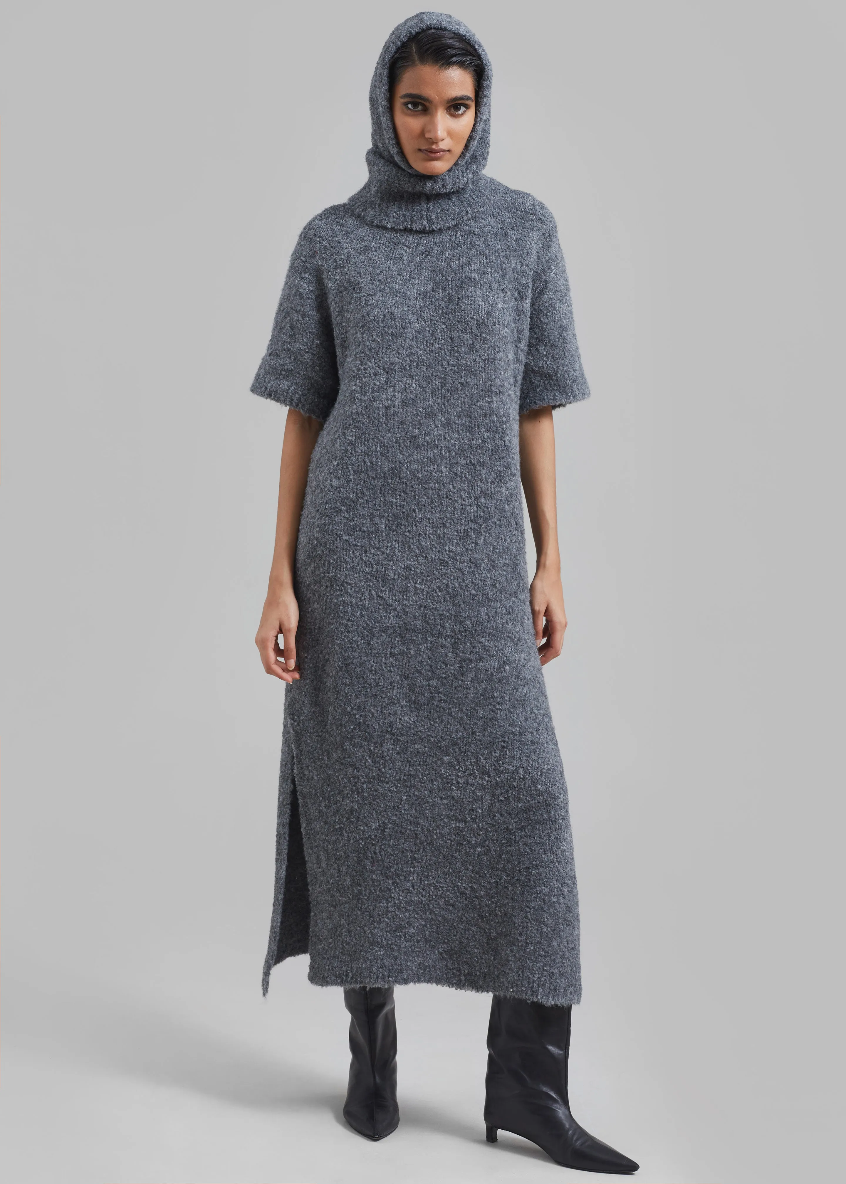 Luz Knit Dress - Grey