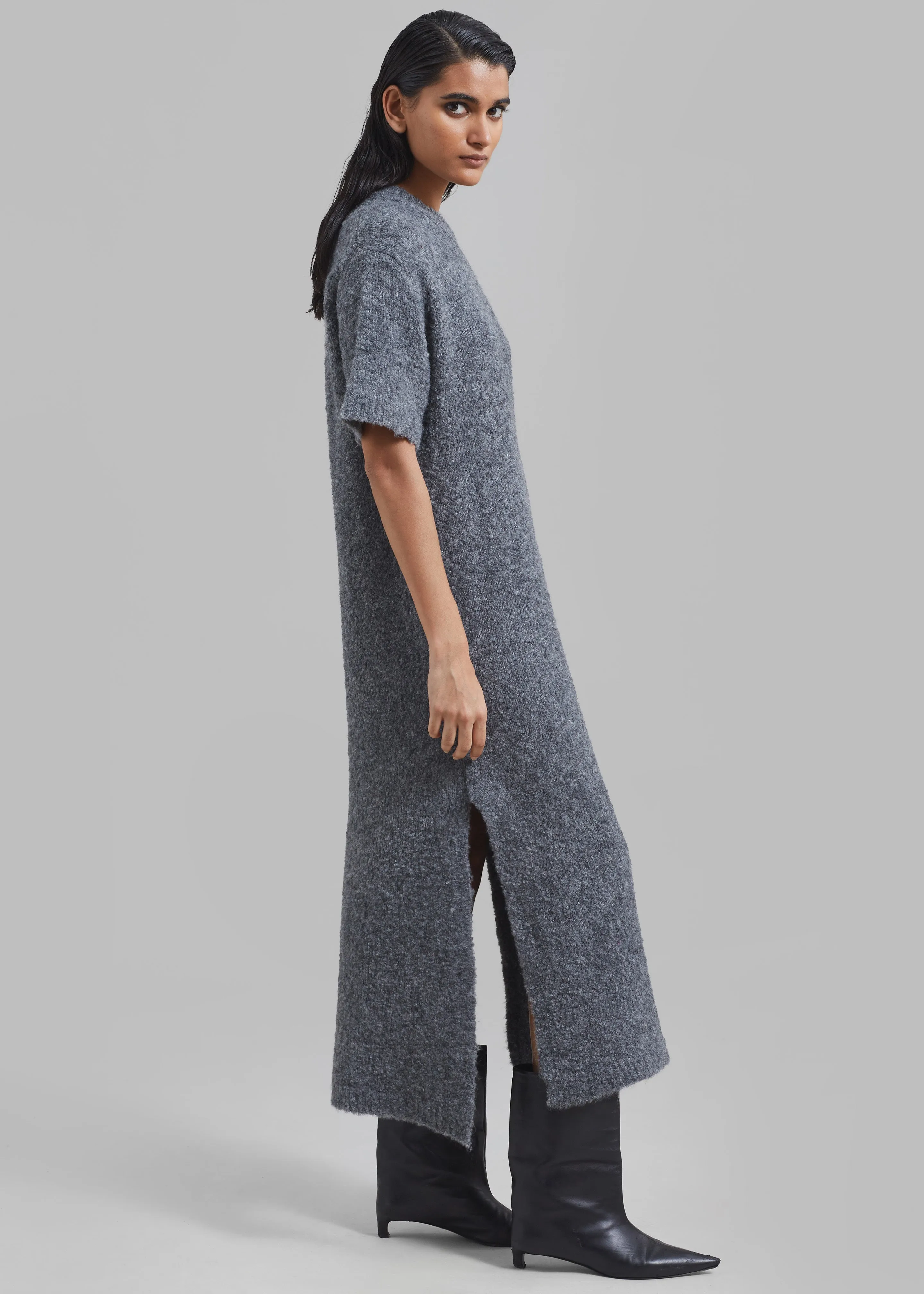 Luz Knit Dress - Grey