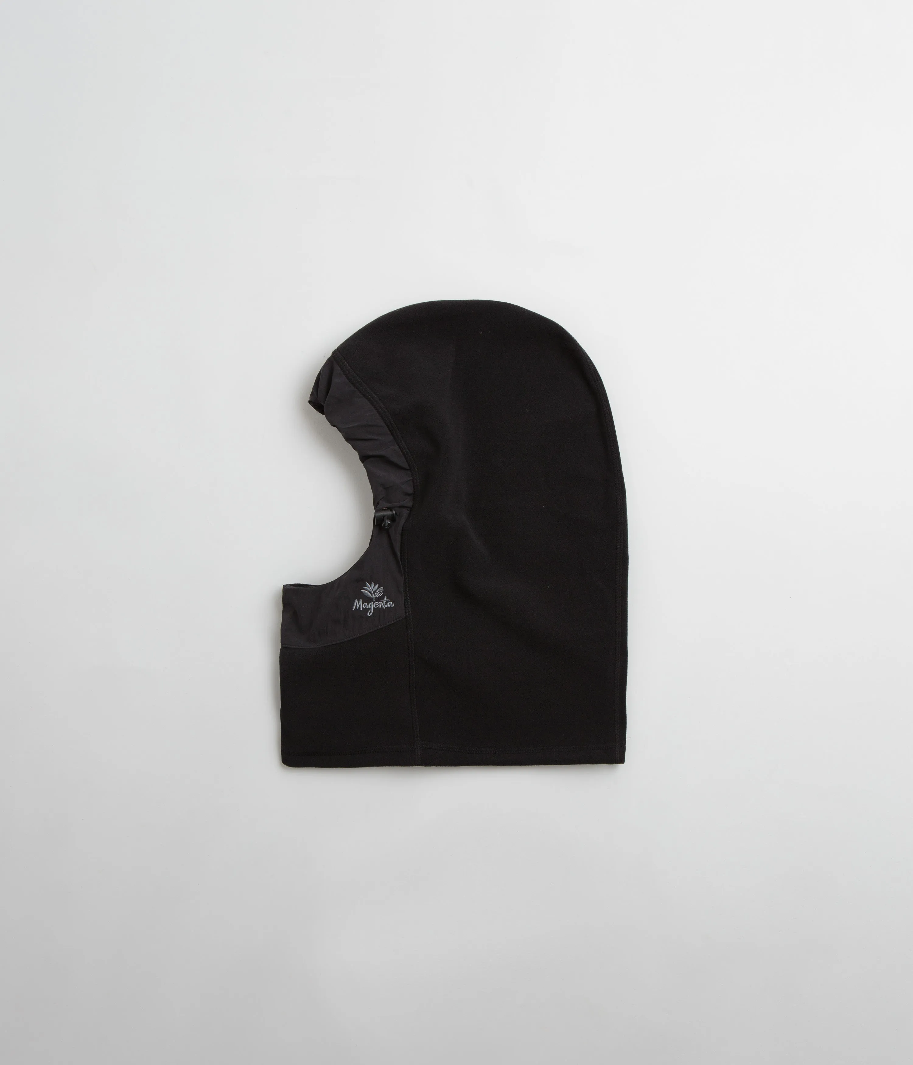 Magenta Hold Up Fleece Mask - Black