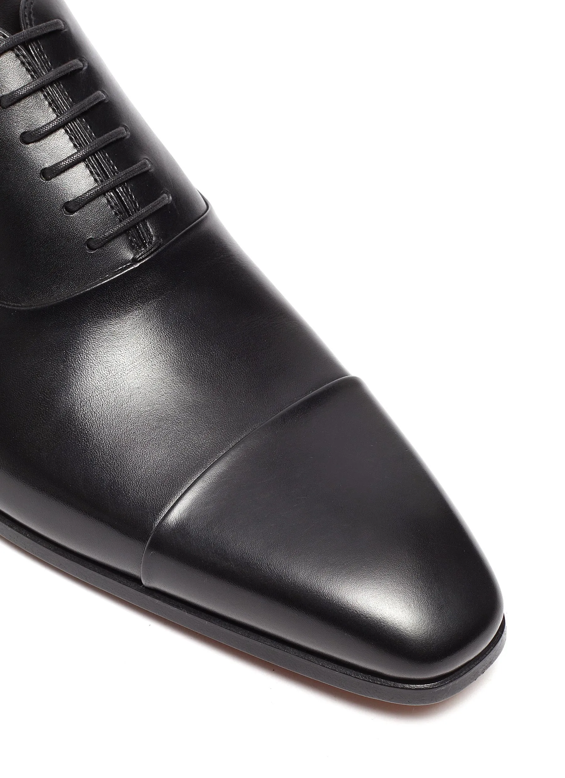 Magnanni Cap Toe 6-Eyelet Leather Oxford Shoes