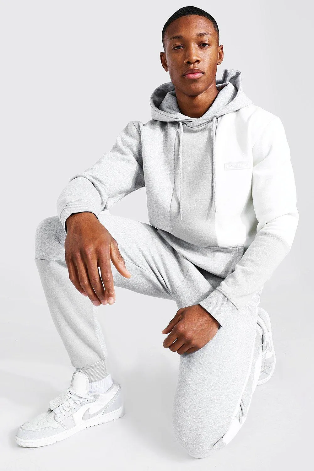 Man Official Colourblock Hooded Tracksuit | boohooMAN UK