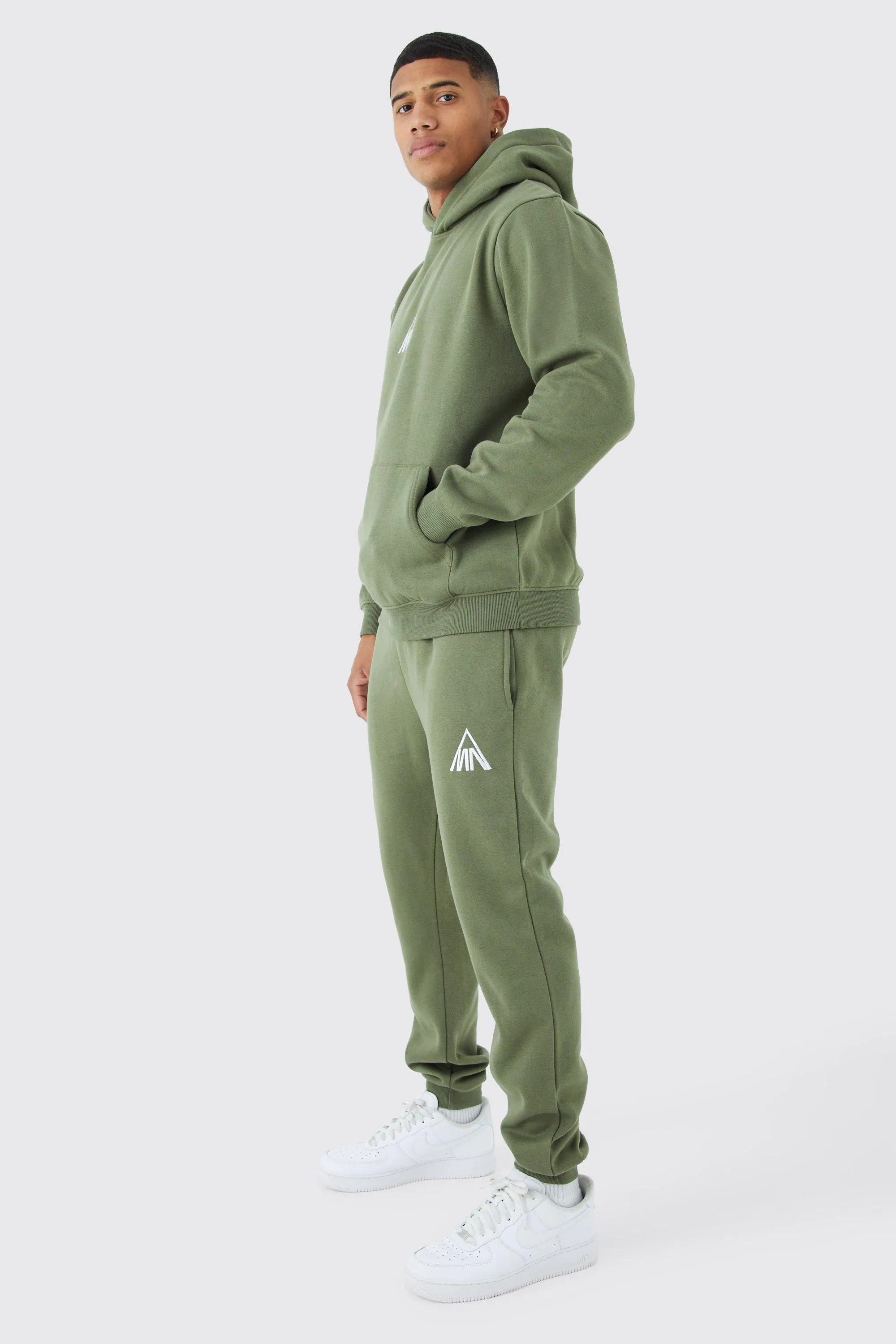 Man Regular Fit Hooded Tracksuit | boohooMAN UK