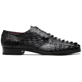 Marco Di Milano Cancun Caiman Crocodile Derby Black