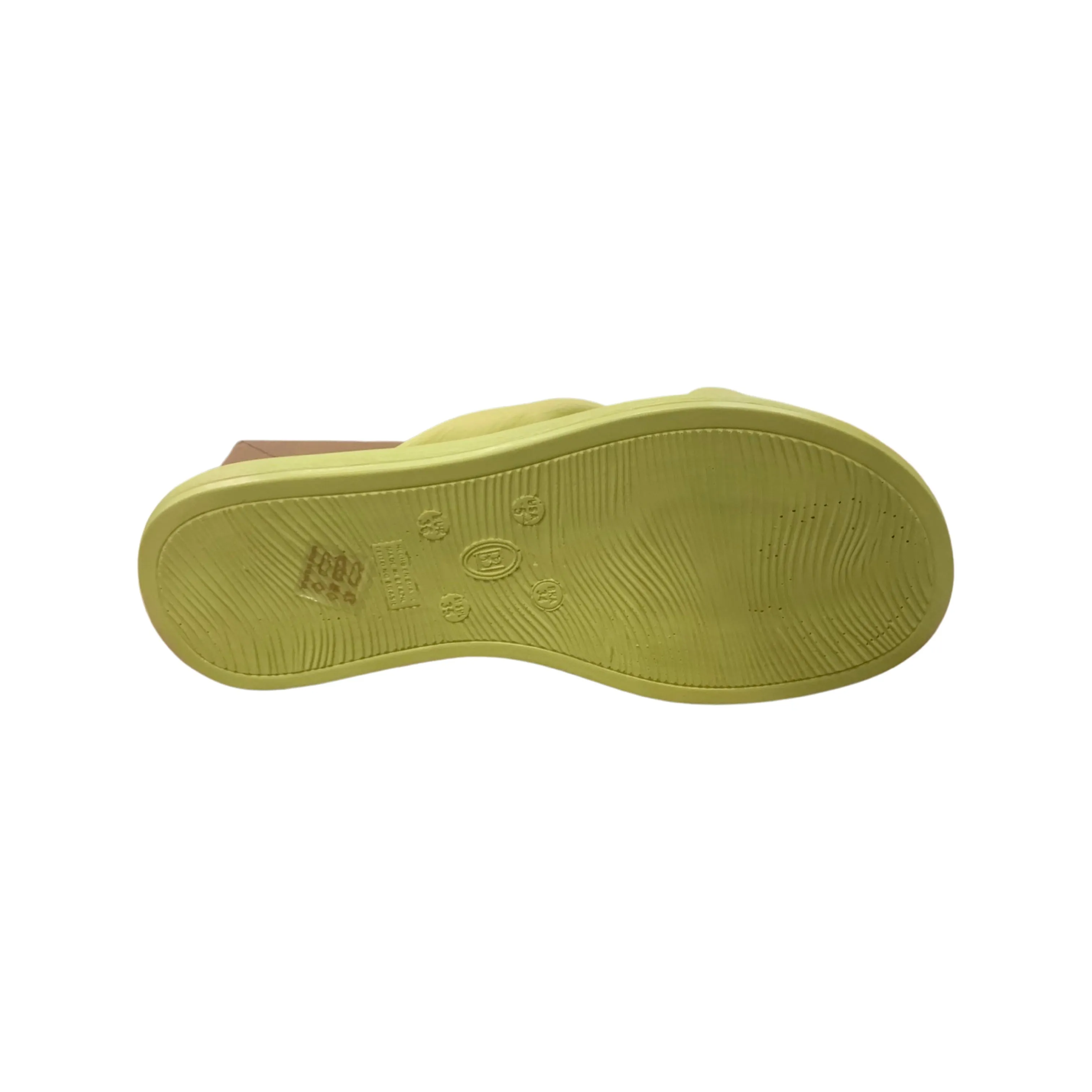 Marta Moss Green Leather Slide