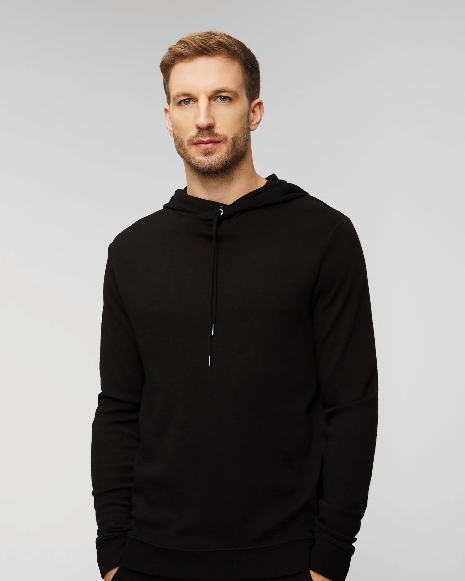 Men's black wool sweatshirt We Norwegians Tind 1671-99