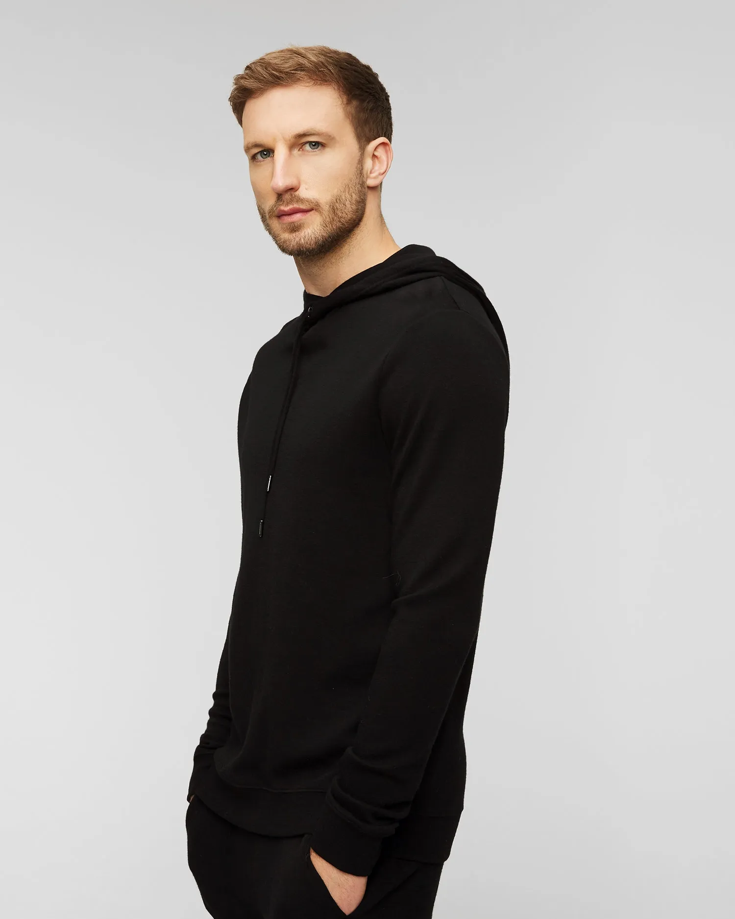 Men's black wool sweatshirt We Norwegians Tind 1671-99