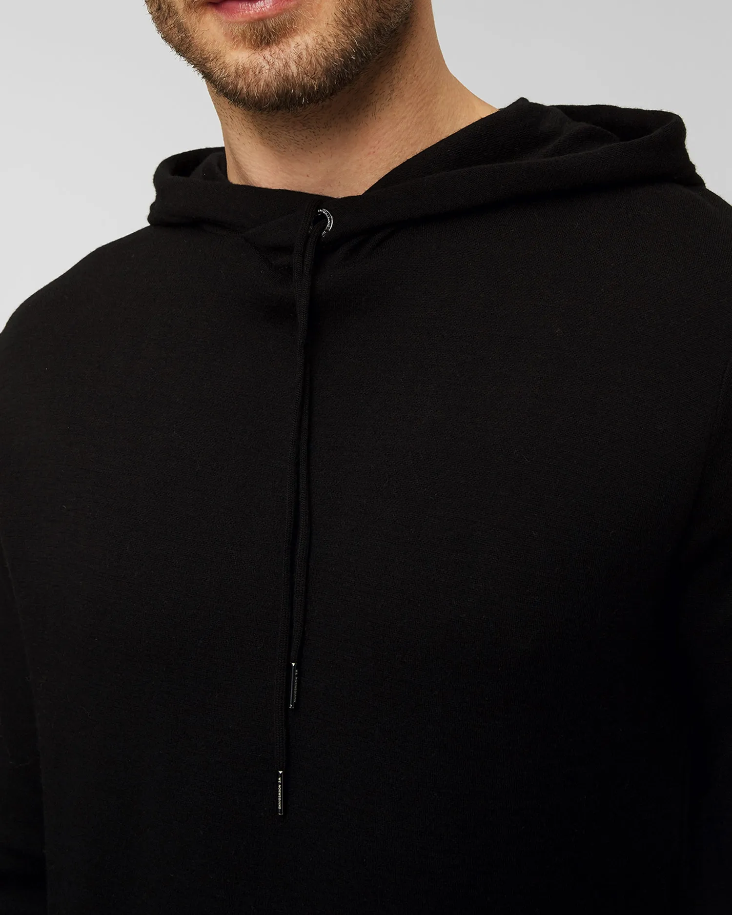 Men's black wool sweatshirt We Norwegians Tind 1671-99