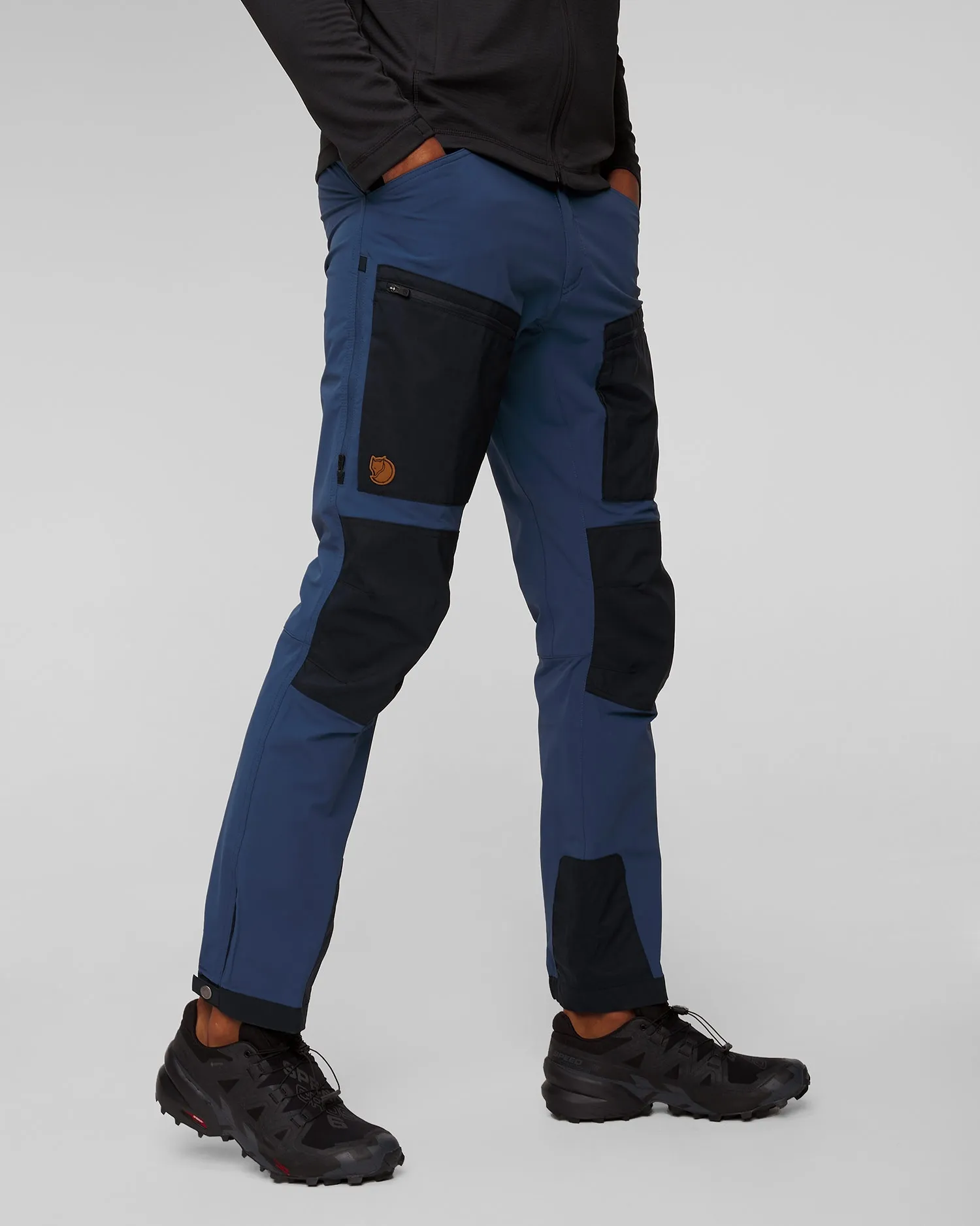 Men's blue and navy blue trekking Fjallraven Keb Agile Trousers M f86411-534-555