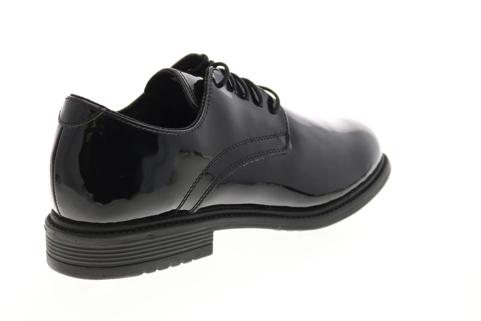 Men's Black Plain Toe Oxfords