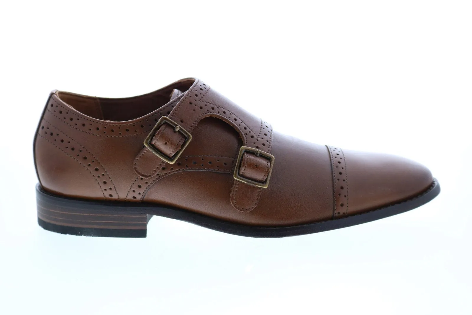 Men's Brown Monk Strap Oxfords & Lace Ups