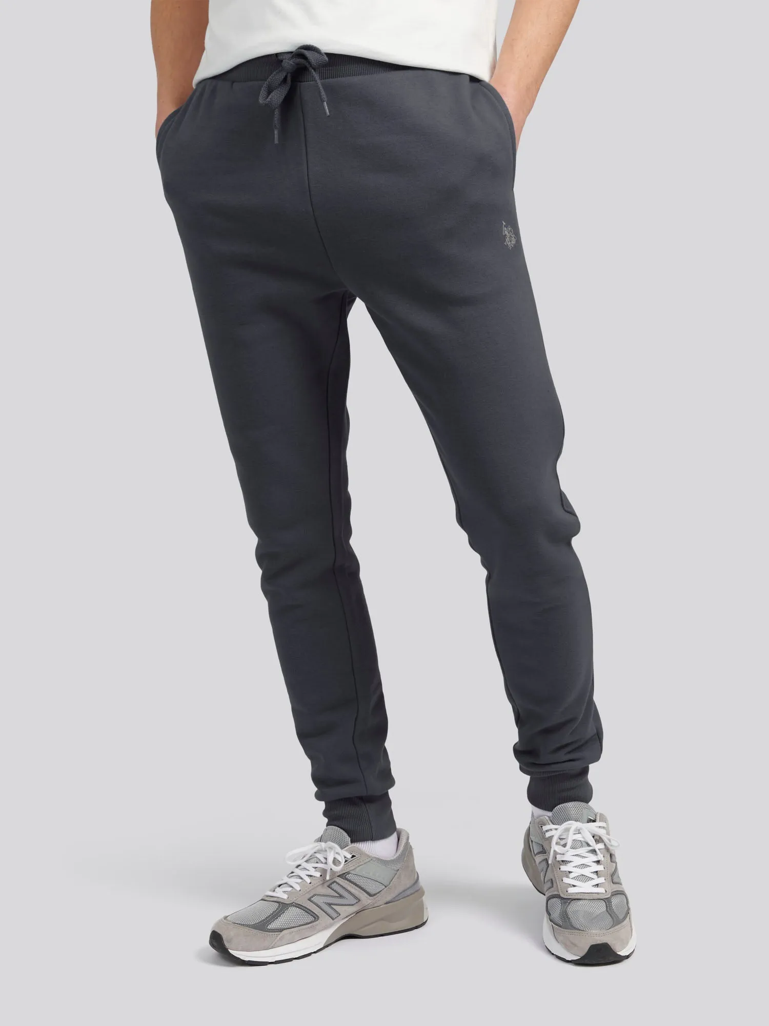 Mens Fleece Joggers in Ebony