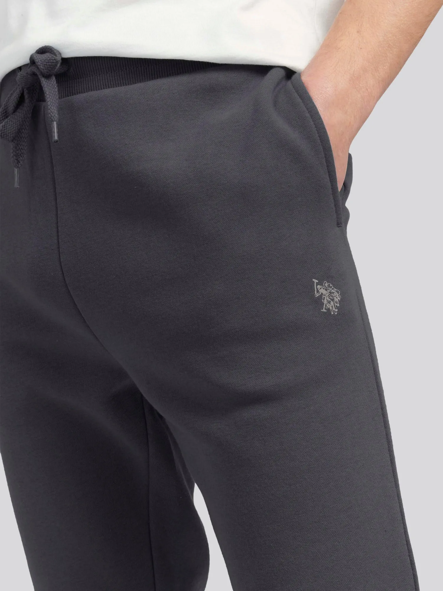 Mens Fleece Joggers in Ebony