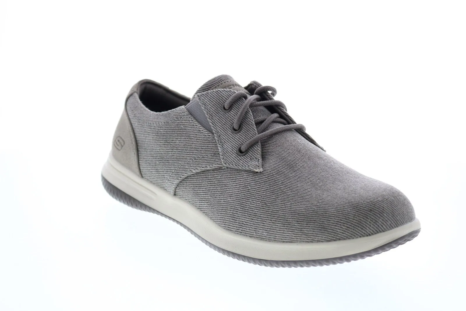 Men's Gray Plain Toe Oxfords & Lace Ups