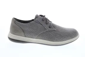 Men's Gray Plain Toe Oxfords & Lace Ups