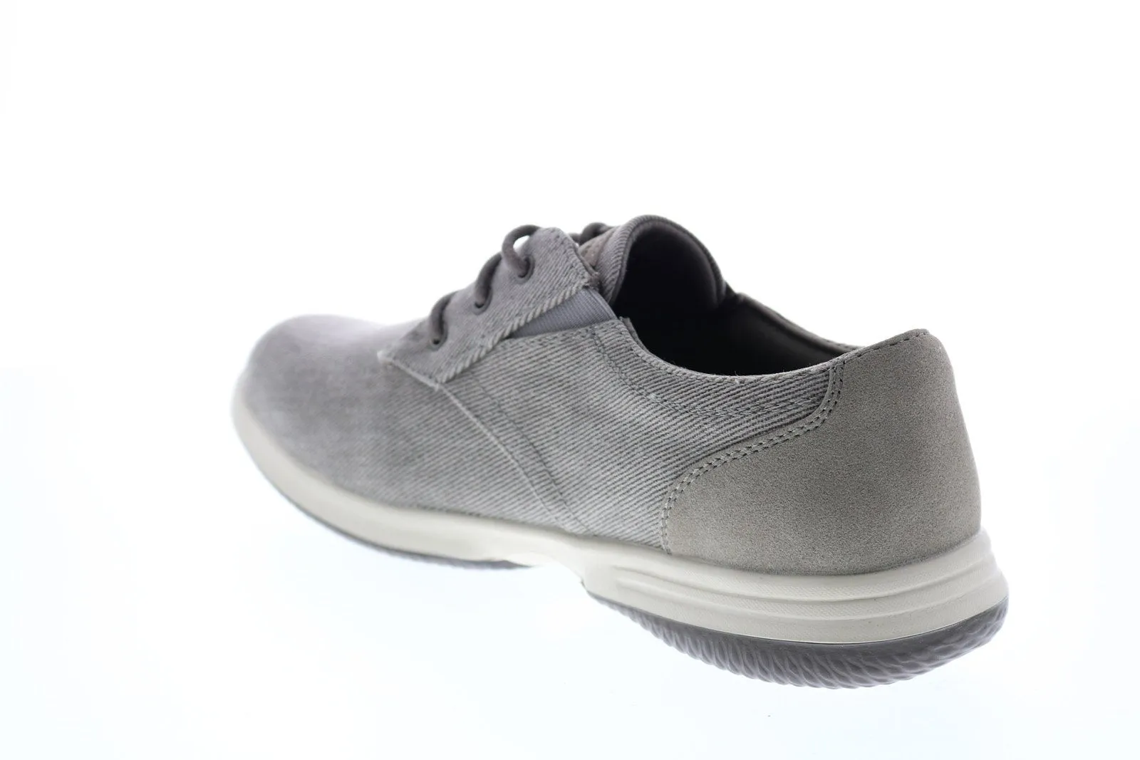 Men's Gray Plain Toe Oxfords & Lace Ups