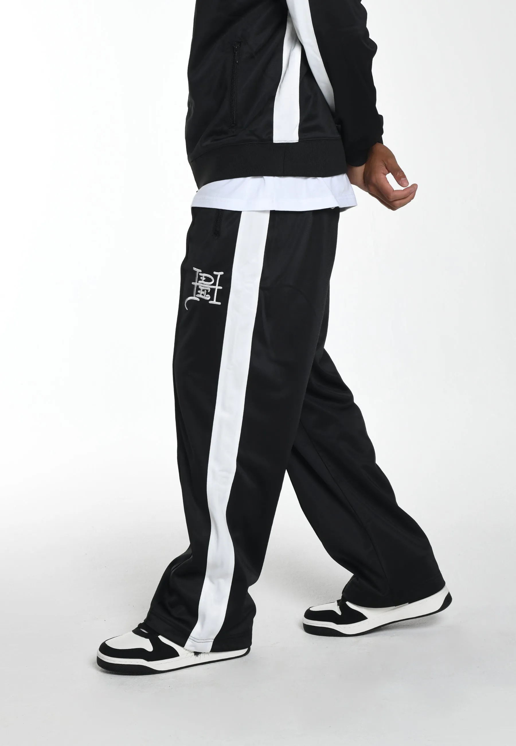 Mens Hell-Catz Tricot Tracksuit Joggers - Black