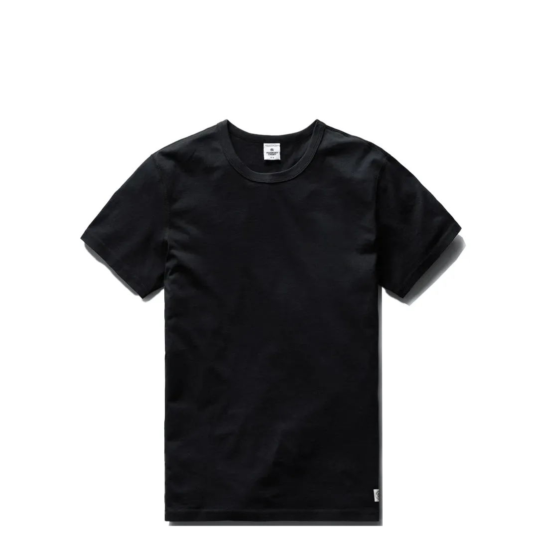 MEN'S KNIT COTTON JERSEY T-SHIRT BLACK