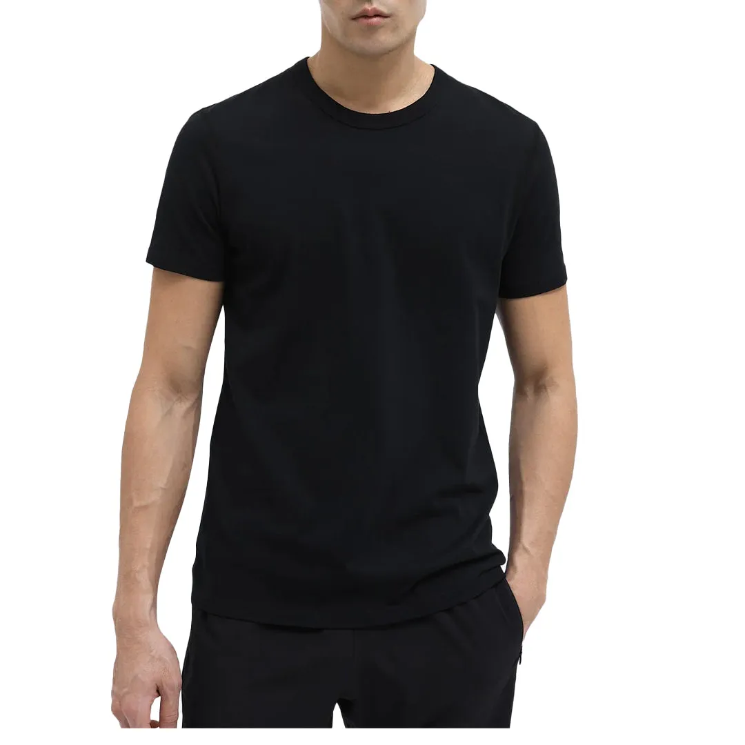 MEN'S KNIT COTTON JERSEY T-SHIRT BLACK