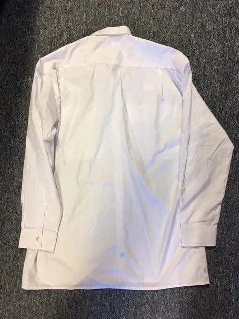 Men's Long Sleeve White Pilot Shirt with Epaulette Loops - Grade A Condition