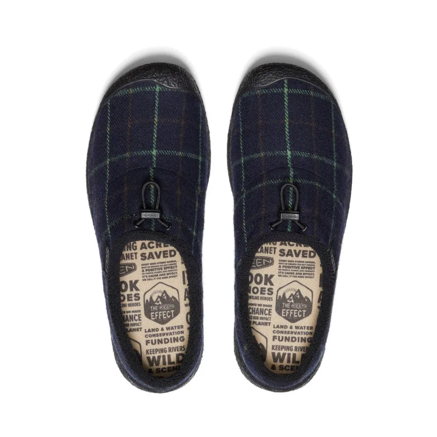 Men's Navy Plaid Howser III Slide.