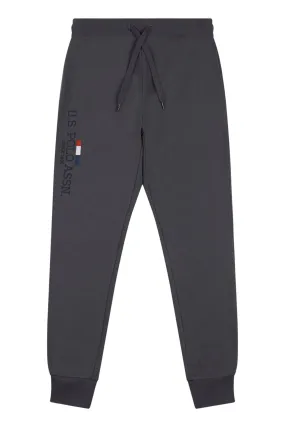 Mens Stacked Joggers in Ebony