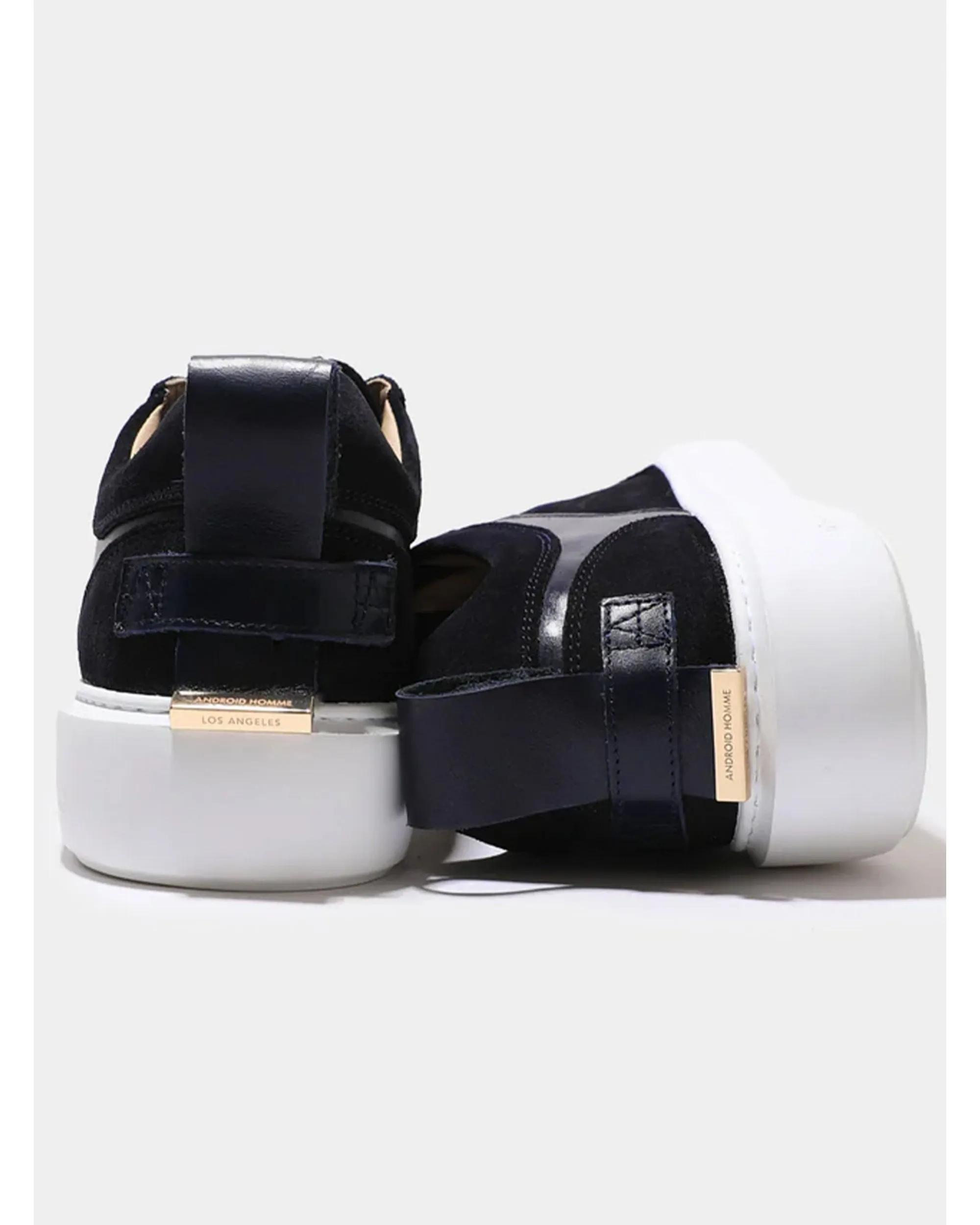 Mens Venice Buckle Trainers Navy