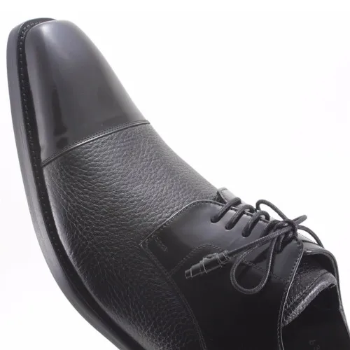 Mezlan Soka Black Deerskin Oxfords