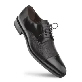 Mezlan Soka Black Deerskin Oxfords