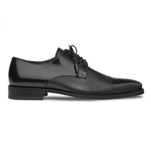 Mezlan Soka Black Deerskin Oxfords