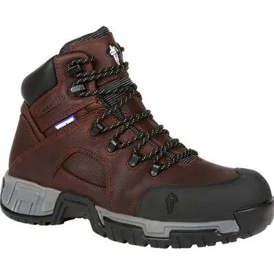 MICHELIN Hydroedge Steel Toe Waterproof Safety Work Boot XHY662 Brown: Steel Toe Work Boot.