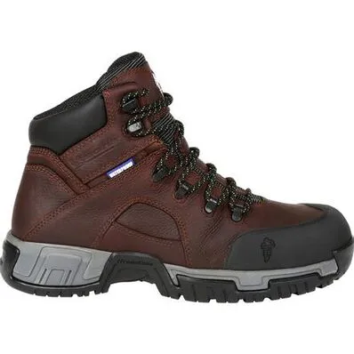 MICHELIN Hydroedge Steel Toe Waterproof Safety Work Boot XHY662 Brown: Steel Toe Work Boot.