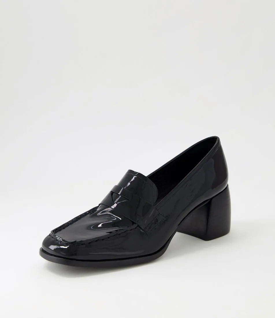 MIDAS Preemar Black Patent Leather Heels