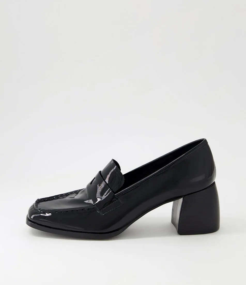 MIDAS Preemar Black Patent Leather Heels