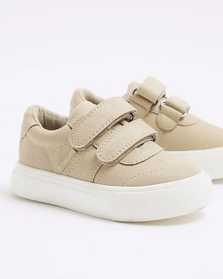 Mini boys stone nubuck trainers