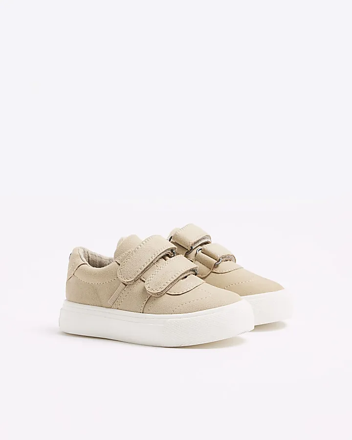 Mini boys stone nubuck trainers