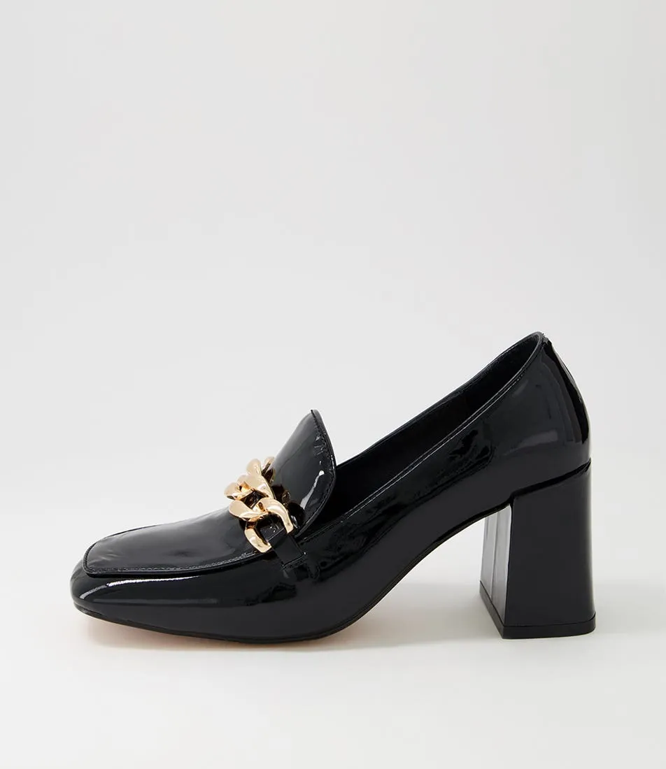 MOLLINI Tulsa Black Patent Leather Heels