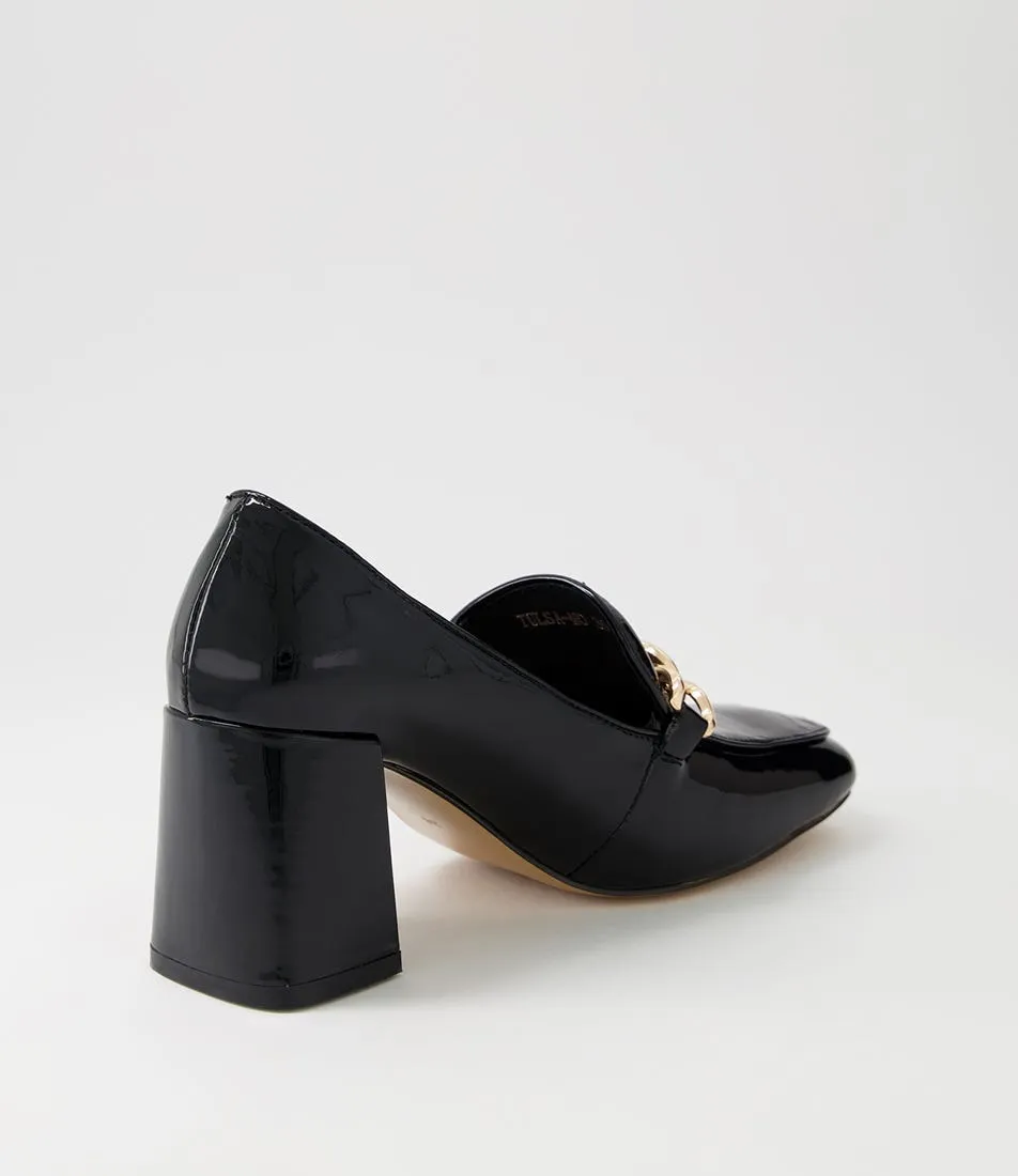 MOLLINI Tulsa Black Patent Leather Heels