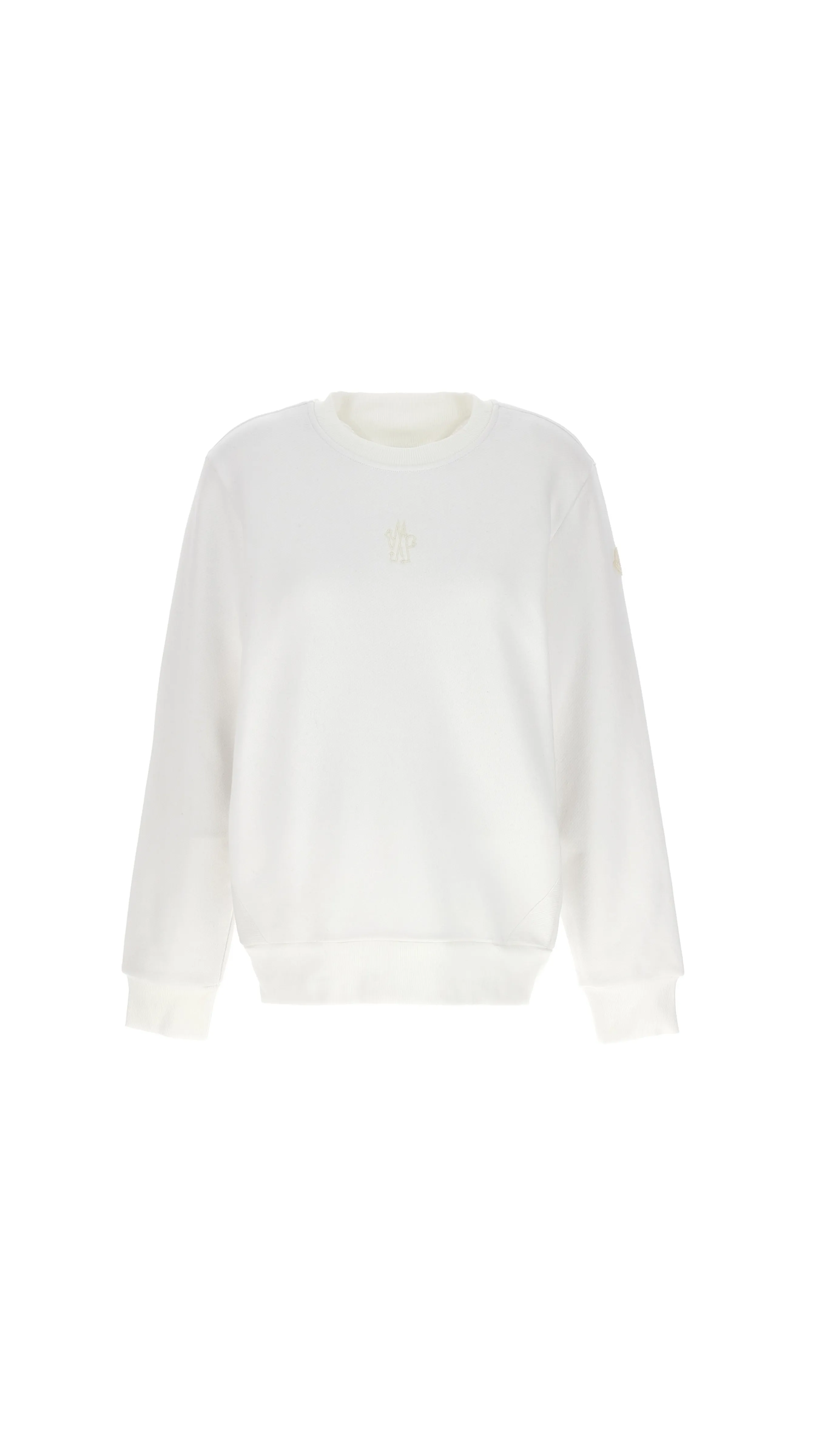 Logo Detailed Crewneck Sweatshirt - White