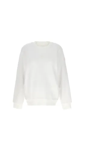 Logo Detailed Crewneck Sweatshirt - White