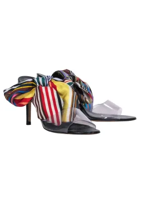 Monse - Multi Colored Ribbon Strap Heels Sz 7