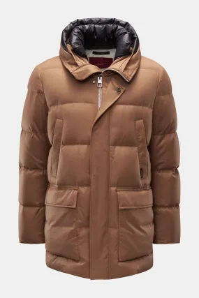 MONTECORE down short coat light brown