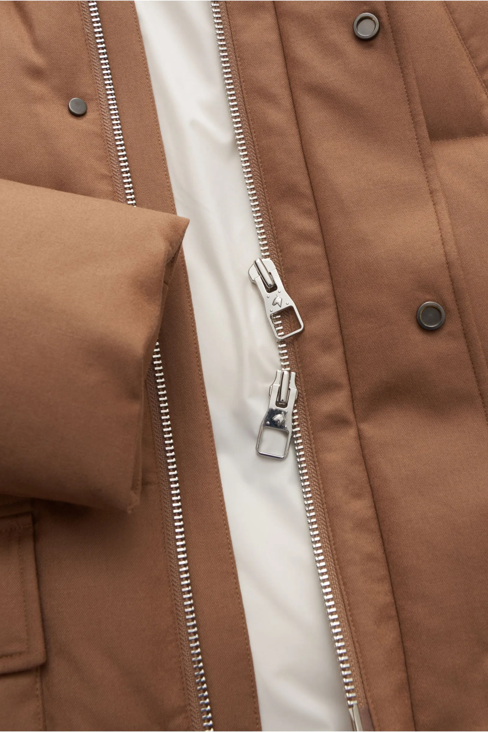 MONTECORE down short coat light brown