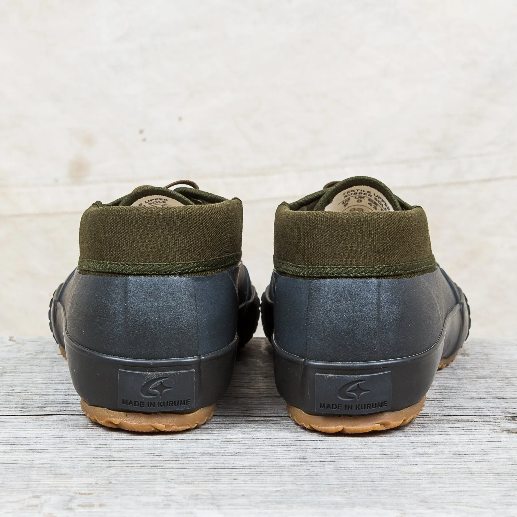 Moonstar Mudguard Vulcanized Rubber Shoes Olive