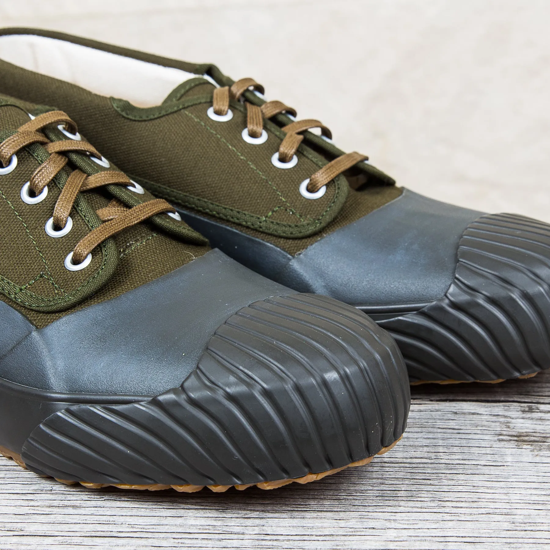 Moonstar Mudguard Vulcanized Rubber Shoes Olive