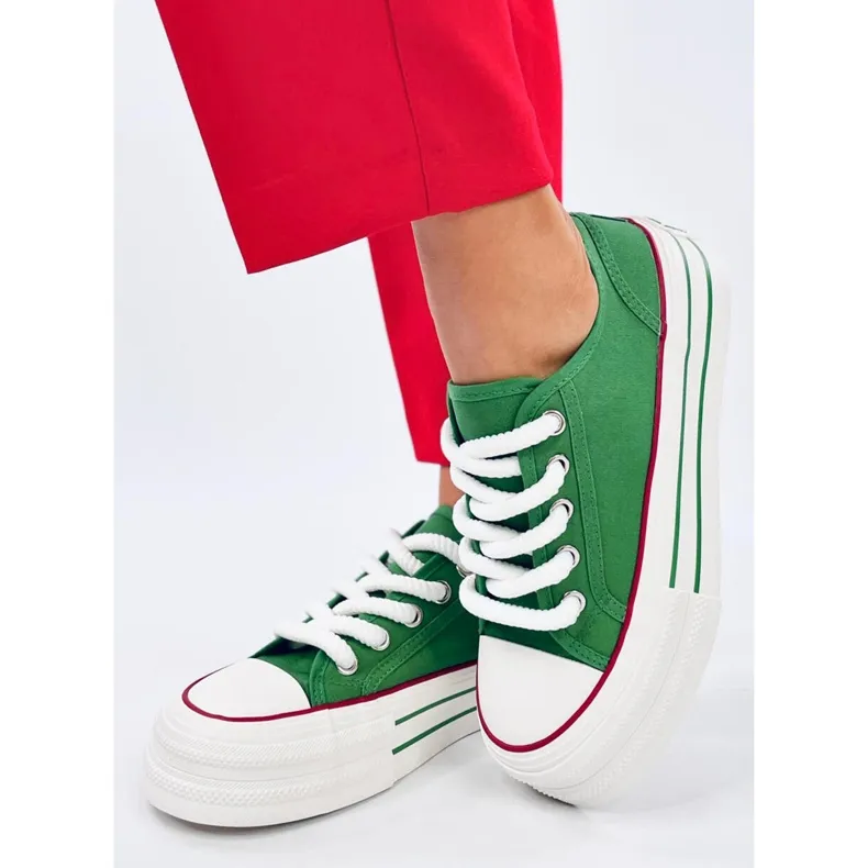 Moorel Green double sole sneakers