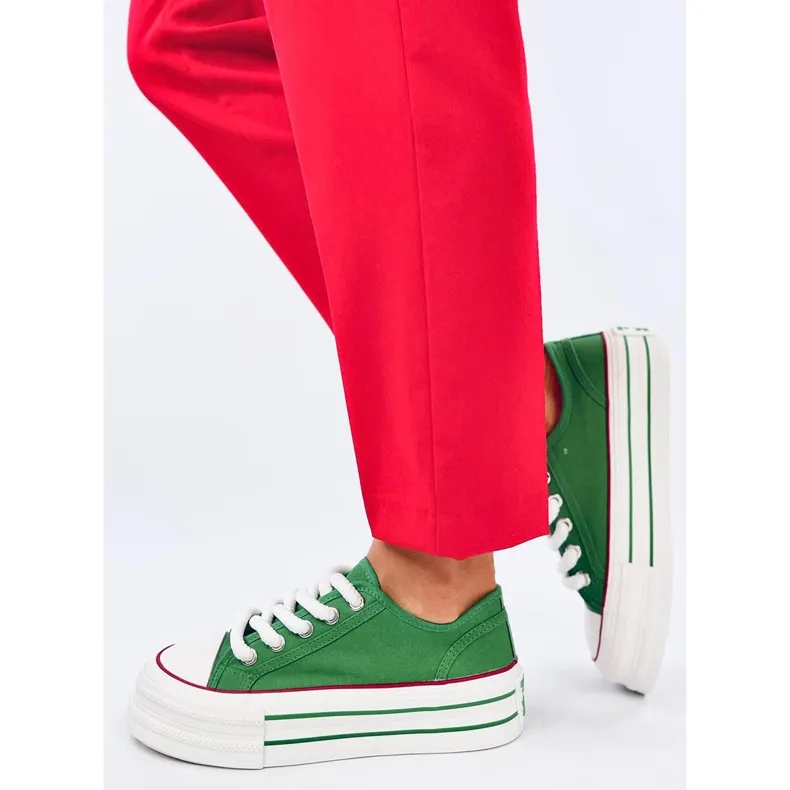 Moorel Green double sole sneakers