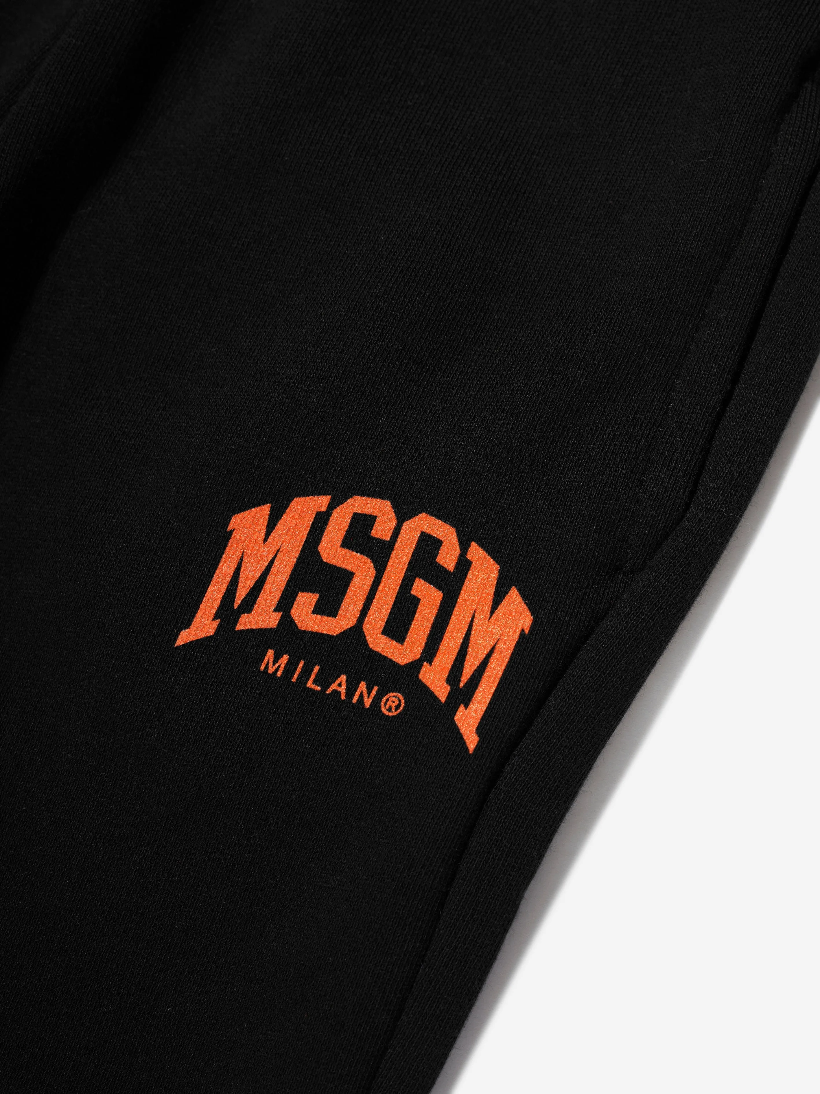 MSGM Boys Logo Joggers in Black