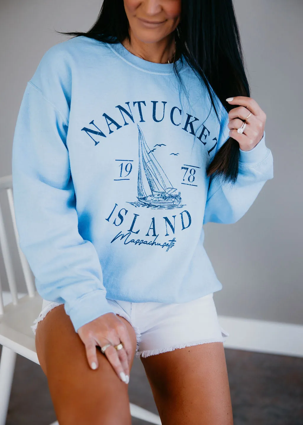 Nantucket Island Graphic Sweatshirt